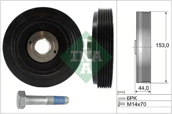 Riemenscheibensatz, Kurbelwelle Schaeffler INA 544 0042 20 Bild Riemenscheibensatz, Kurbelwelle Schaeffler INA 544 0042 20