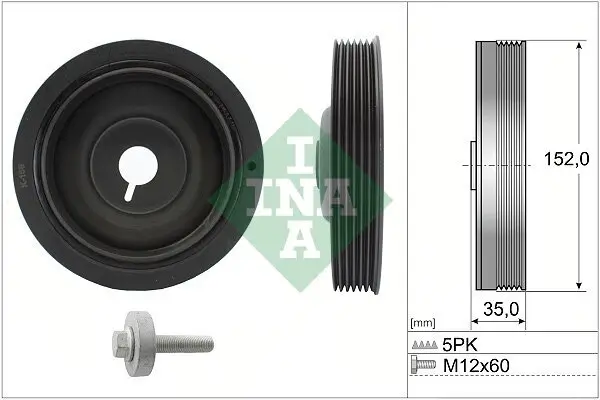 Riemenscheibensatz, Kurbelwelle Schaeffler INA 544 0054 20