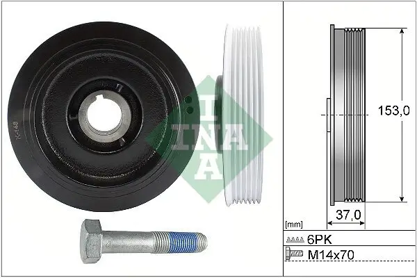 Riemenscheibensatz, Kurbelwelle Schaeffler INA 544 0058 20