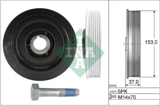 Riemenscheibensatz, Kurbelwelle Schaeffler INA 544 0058 20 Bild Riemenscheibensatz, Kurbelwelle Schaeffler INA 544 0058 20