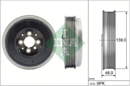 Riemenscheibe, Kurbelwelle Schaeffler INA 544 0065 10 Bild Riemenscheibe, Kurbelwelle Schaeffler INA 544 0065 10