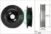 Riemenscheibe, Kurbelwelle Schaeffler INA 544 0072 10