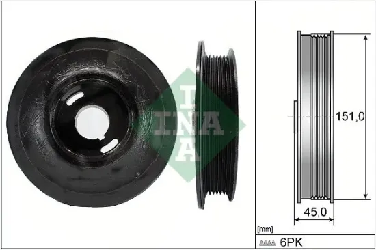 Riemenscheibe, Kurbelwelle Schaeffler INA 544 0072 10 Bild Riemenscheibe, Kurbelwelle Schaeffler INA 544 0072 10