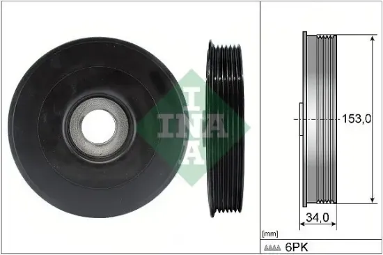 Riemenscheibe, Kurbelwelle Schaeffler INA 544 0079 10 Bild Riemenscheibe, Kurbelwelle Schaeffler INA 544 0079 10