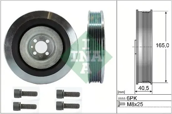 Riemenscheibensatz, Kurbelwelle Schaeffler INA 544 0080 20 Bild Riemenscheibensatz, Kurbelwelle Schaeffler INA 544 0080 20