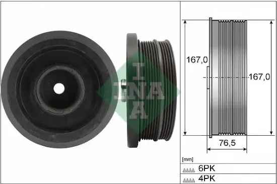 Riemenscheibe, Kurbelwelle Schaeffler INA 544 0082 10 Bild Riemenscheibe, Kurbelwelle Schaeffler INA 544 0082 10