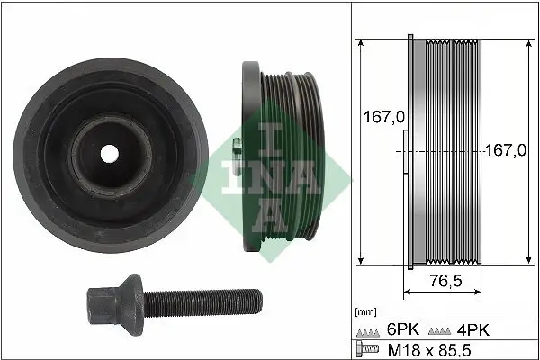 Riemenscheibensatz, Kurbelwelle Schaeffler INA 544 0082 20