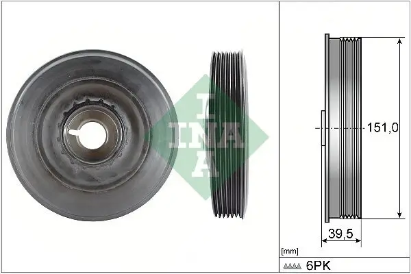 Riemenscheibe, Kurbelwelle Schaeffler INA 544 0090 10 Bild Riemenscheibe, Kurbelwelle Schaeffler INA 544 0090 10