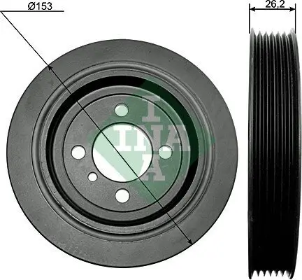 Riemenscheibe, Kurbelwelle Schaeffler INA 544 0093 10