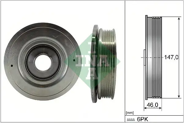 Riemenscheibe, Kurbelwelle Schaeffler INA 544 0094 10