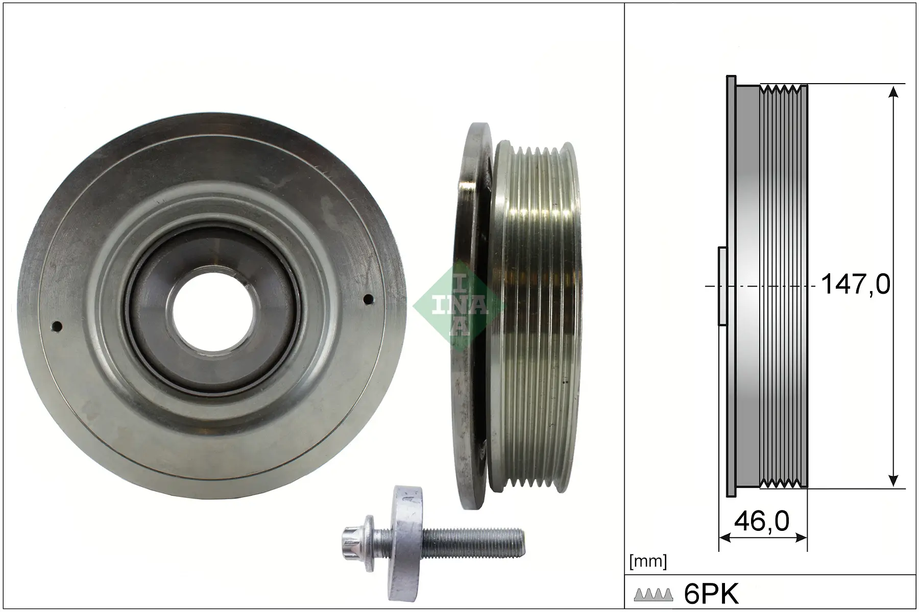 Riemenscheibe, Kurbelwelle Schaeffler INA 544 0094 20