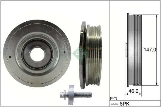 Riemenscheibe, Kurbelwelle Schaeffler INA 544 0094 20 Bild Riemenscheibe, Kurbelwelle Schaeffler INA 544 0094 20