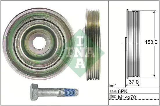 Riemenscheibensatz, Kurbelwelle Schaeffler INA 544 0097 20 Bild Riemenscheibensatz, Kurbelwelle Schaeffler INA 544 0097 20