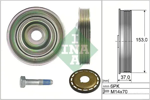 Riemenscheibensatz, Kurbelwelle Schaeffler INA 544 0097 21