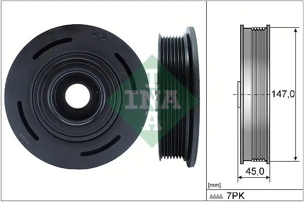 Riemenscheibe, Kurbelwelle Schaeffler INA 544 0098 10