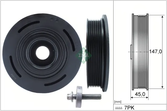 Riemenscheibe, Kurbelwelle Schaeffler INA 544 0098 20 Bild Riemenscheibe, Kurbelwelle Schaeffler INA 544 0098 20