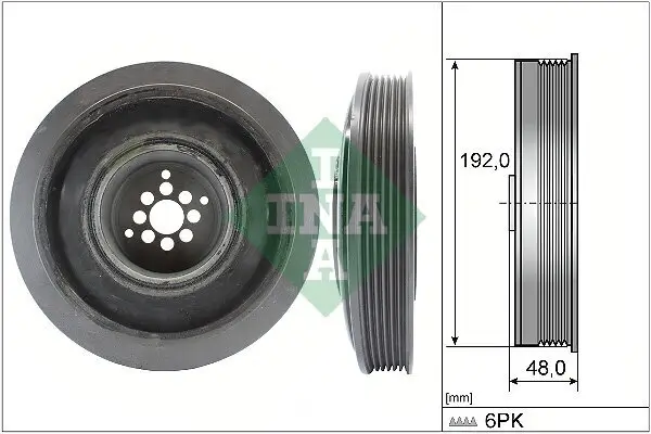 Riemenscheibe, Kurbelwelle Schaeffler INA 544 0102 10 Bild Riemenscheibe, Kurbelwelle Schaeffler INA 544 0102 10