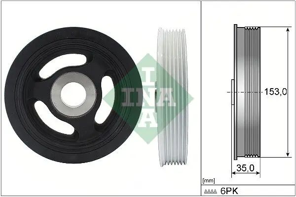 Riemenscheibe, Kurbelwelle Schaeffler INA 544 0104 10 Bild Riemenscheibe, Kurbelwelle Schaeffler INA 544 0104 10