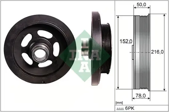 Riemenscheibe, Kurbelwelle Schaeffler INA 544 0111 10 Bild Riemenscheibe, Kurbelwelle Schaeffler INA 544 0111 10