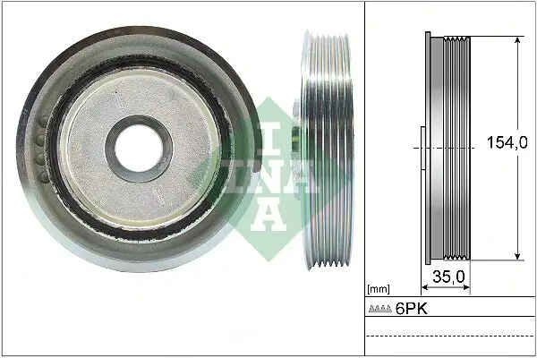 Riemenscheibe, Kurbelwelle Schaeffler INA 544 0112 10