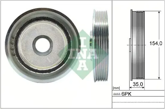 Riemenscheibe, Kurbelwelle Schaeffler INA 544 0112 10 Bild Riemenscheibe, Kurbelwelle Schaeffler INA 544 0112 10