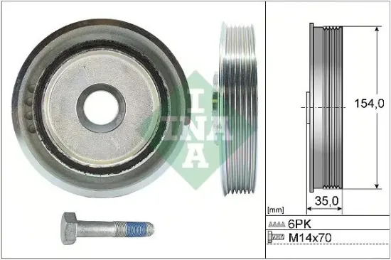 Riemenscheibensatz, Kurbelwelle Schaeffler INA 544 0112 20 Bild Riemenscheibensatz, Kurbelwelle Schaeffler INA 544 0112 20