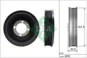 Riemenscheibe, Kurbelwelle Schaeffler INA 544 0123 10