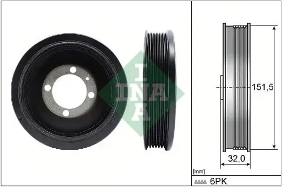 Riemenscheibe, Kurbelwelle Schaeffler INA 544 0123 10 Bild Riemenscheibe, Kurbelwelle Schaeffler INA 544 0123 10