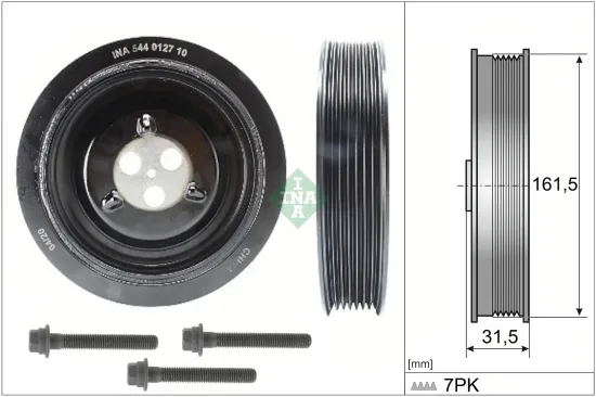 Riemenscheibe, Kurbelwelle Schaeffler INA 544 0127 20 Bild Riemenscheibe, Kurbelwelle Schaeffler INA 544 0127 20