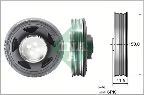 Riemenscheibe, Kurbelwelle Schaeffler INA 544 0129 10 Bild Riemenscheibe, Kurbelwelle Schaeffler INA 544 0129 10