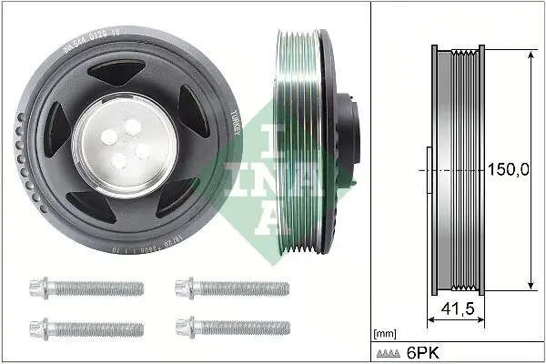 Riemenscheibensatz, Kurbelwelle Schaeffler INA 544 0129 20