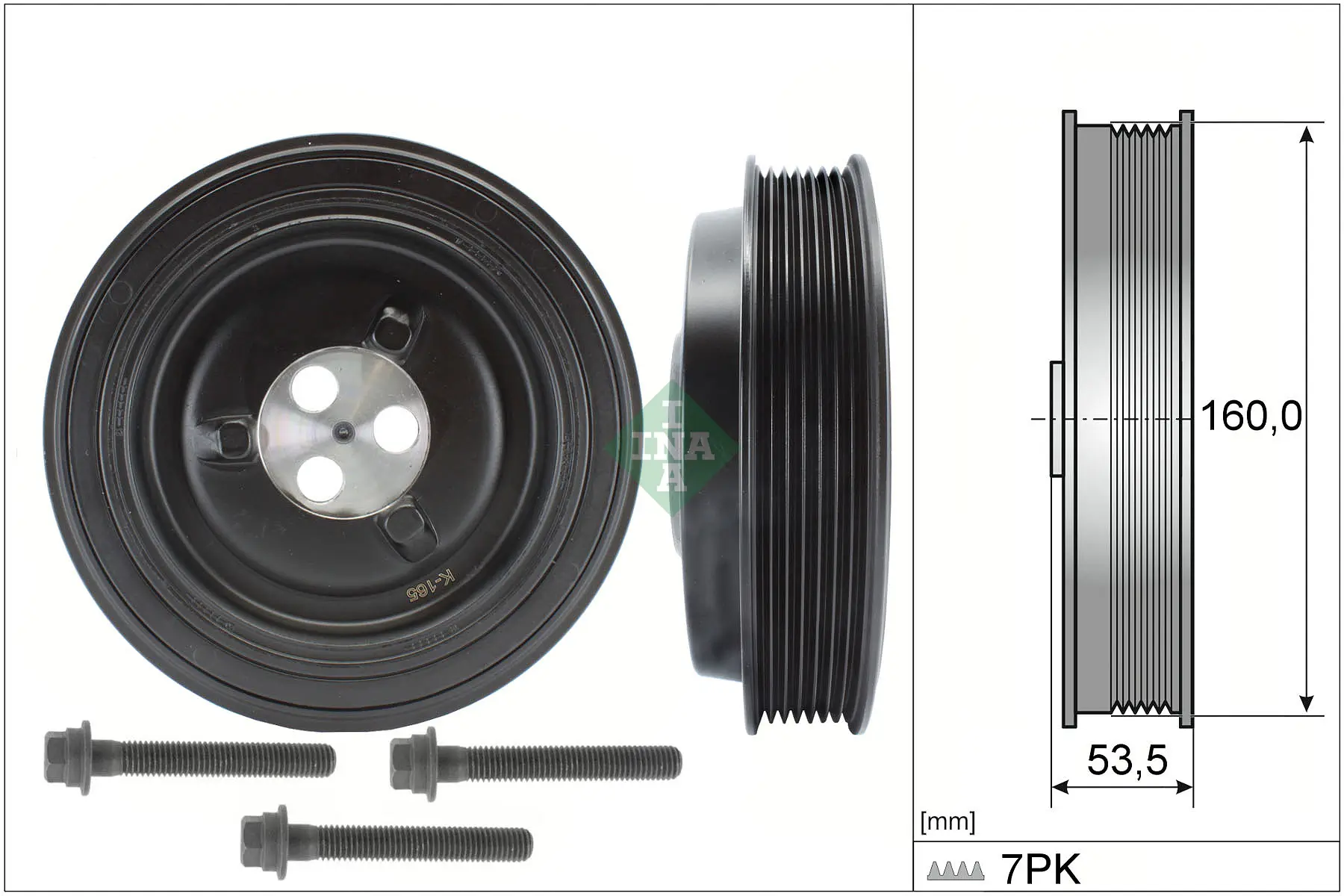 Riemenscheibe, Kurbelwelle Schaeffler INA 544 0132 20
