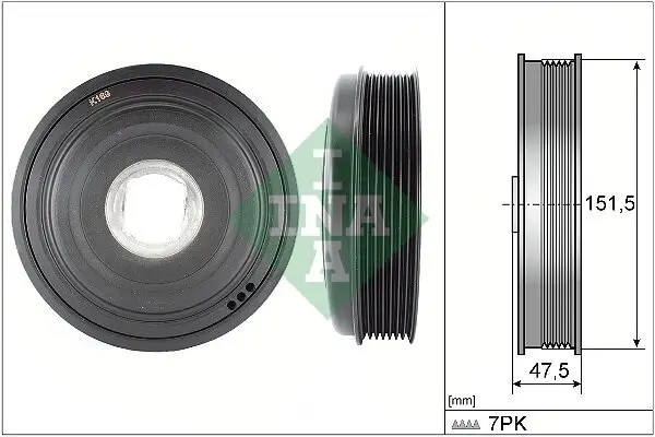 Riemenscheibe, Kurbelwelle Schaeffler INA 544 0136 10