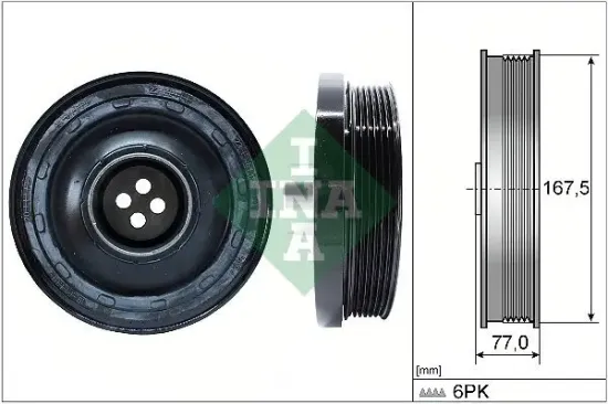 Riemenscheibe, Kurbelwelle Schaeffler INA 544 0137 10 Bild Riemenscheibe, Kurbelwelle Schaeffler INA 544 0137 10