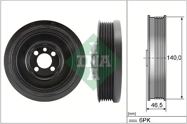 Riemenscheibe, Kurbelwelle Schaeffler INA 544 0138 10