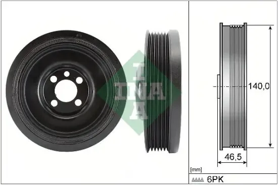 Riemenscheibe, Kurbelwelle Schaeffler INA 544 0138 10 Bild Riemenscheibe, Kurbelwelle Schaeffler INA 544 0138 10