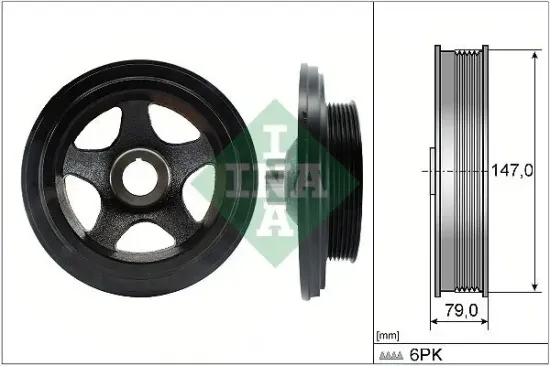 Riemenscheibe, Kurbelwelle Schaeffler INA 544 0142 10 Bild Riemenscheibe, Kurbelwelle Schaeffler INA 544 0142 10