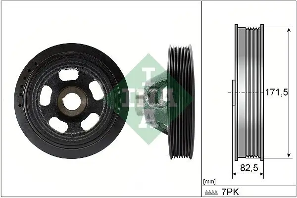 Riemenscheibe, Kurbelwelle Schaeffler INA 544 0144 10