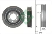 Riemenscheibe, Kurbelwelle Schaeffler INA 544 0145 10