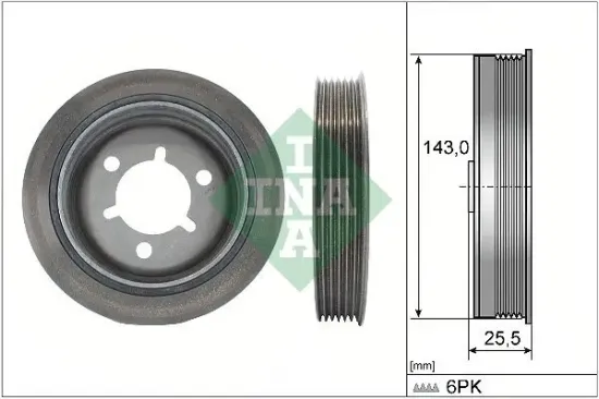 Riemenscheibe, Kurbelwelle Schaeffler INA 544 0145 10 Bild Riemenscheibe, Kurbelwelle Schaeffler INA 544 0145 10