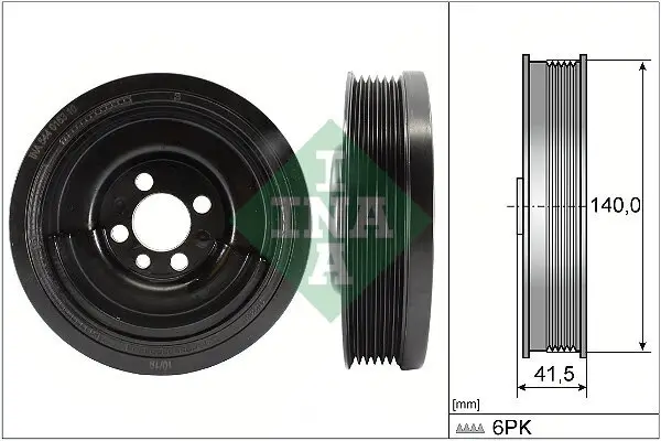 Riemenscheibe, Kurbelwelle Schaeffler INA 544 0163 10