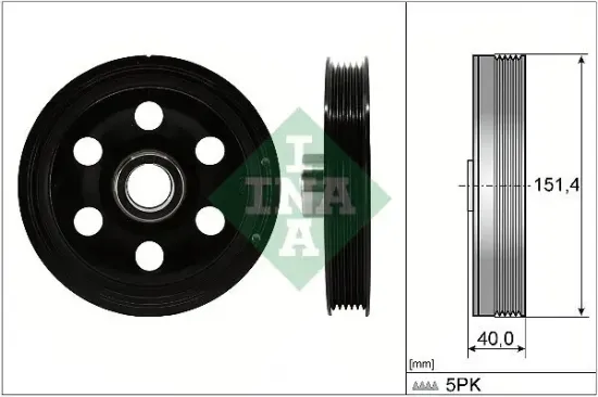 Riemenscheibe, Kurbelwelle Schaeffler INA 544 0165 10 Bild Riemenscheibe, Kurbelwelle Schaeffler INA 544 0165 10