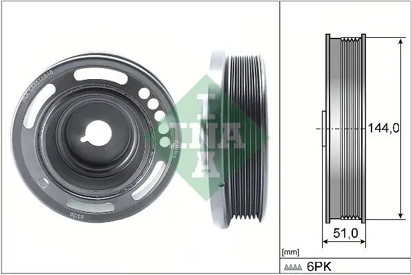 Riemenscheibe, Kurbelwelle Schaeffler INA 544 0168 10