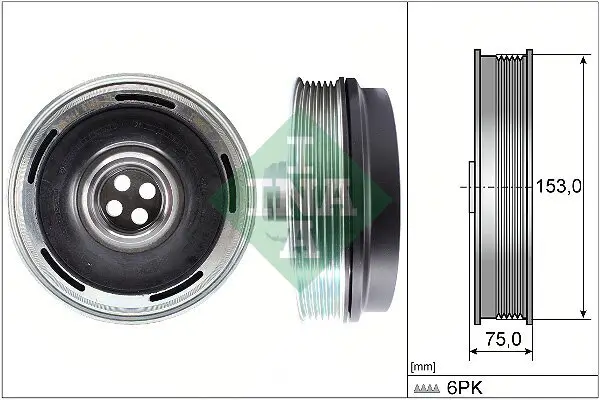 Riemenscheibe, Kurbelwelle Schaeffler INA 544 0169 10