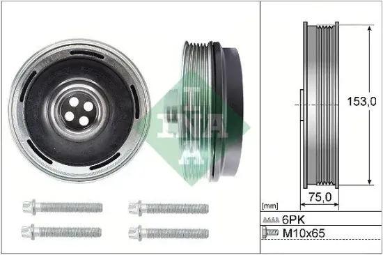 Riemenscheibensatz, Kurbelwelle Schaeffler INA 544 0169 20 Bild Riemenscheibensatz, Kurbelwelle Schaeffler INA 544 0169 20