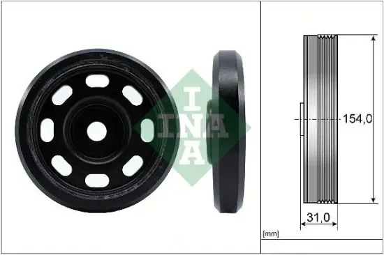 Riemenscheibe, Kurbelwelle Schaeffler INA 544 0170 10 Bild Riemenscheibe, Kurbelwelle Schaeffler INA 544 0170 10