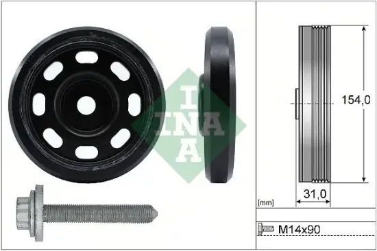 Riemenscheibensatz, Kurbelwelle Schaeffler INA 544 0170 20 Bild Riemenscheibensatz, Kurbelwelle Schaeffler INA 544 0170 20