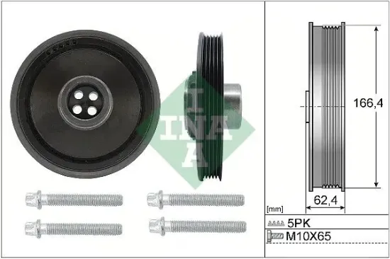 Riemenscheibensatz, Kurbelwelle Schaeffler INA 544 0171 20 Bild Riemenscheibensatz, Kurbelwelle Schaeffler INA 544 0171 20