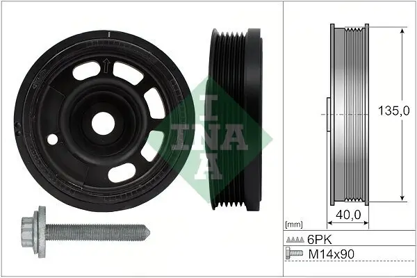 Riemenscheibensatz, Kurbelwelle Schaeffler INA 544 0172 20