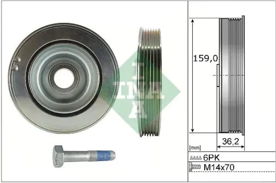 Riemenscheibensatz, Kurbelwelle Schaeffler INA 544 0173 20 Bild Riemenscheibensatz, Kurbelwelle Schaeffler INA 544 0173 20